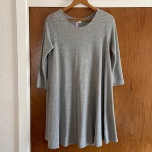 Gray Midi Dress